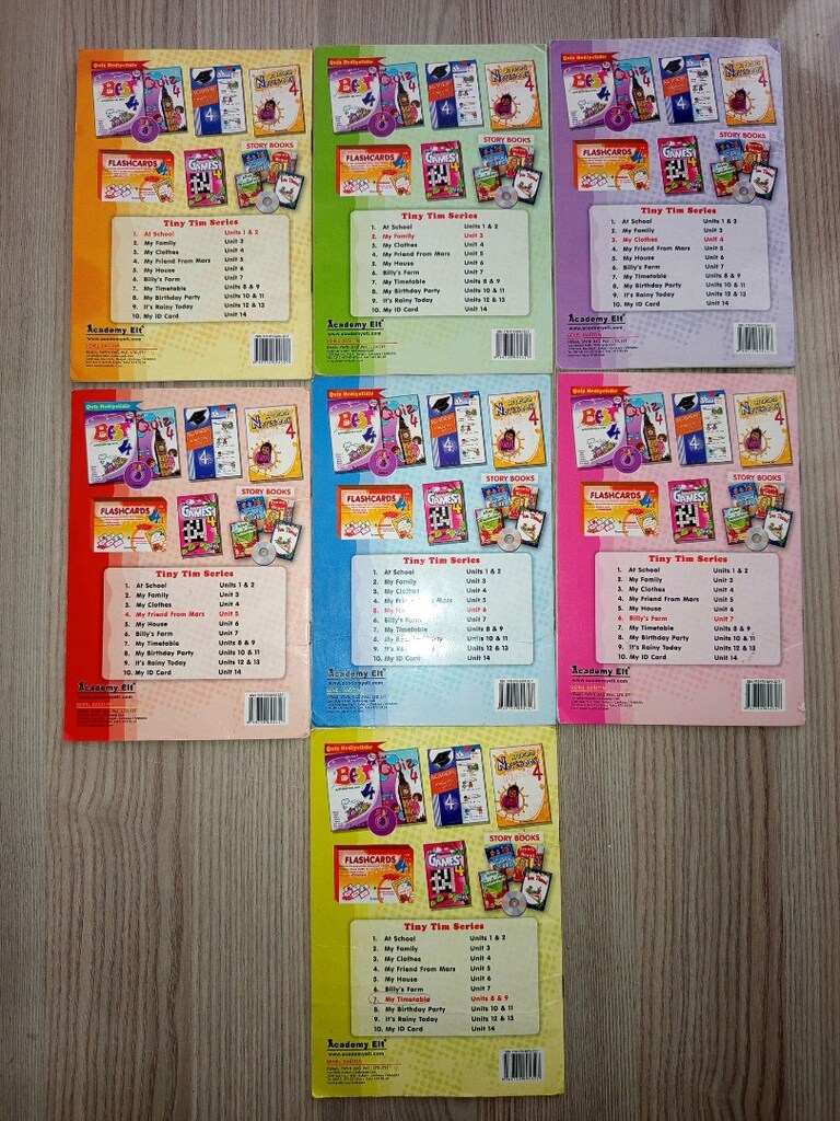 ACADEMY ELT İNGİLİZCE SET 7 KİTAP 349 TL. - 2