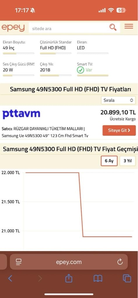 Samsung 49”inç Televizyon Smart Tv - 5