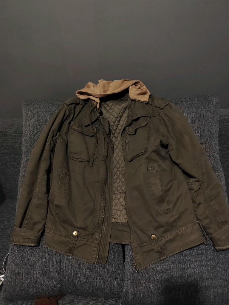 Tiffany kapüşonlu haki parka - 2