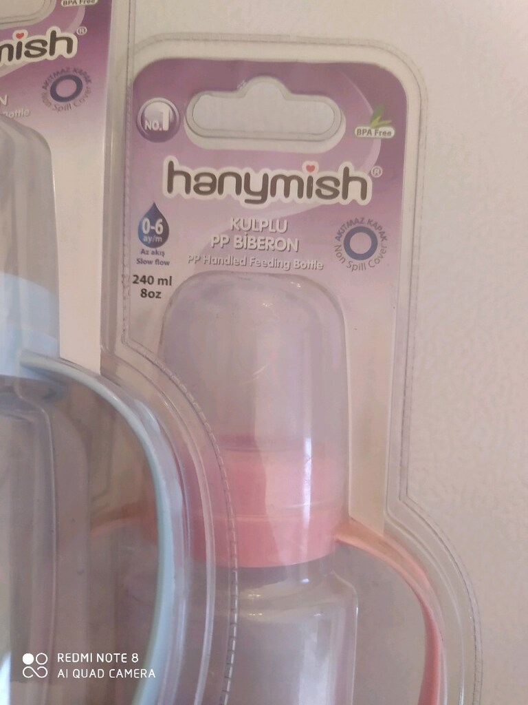 HANYMİSH KULPLU PLASTİK BİBERON - 2