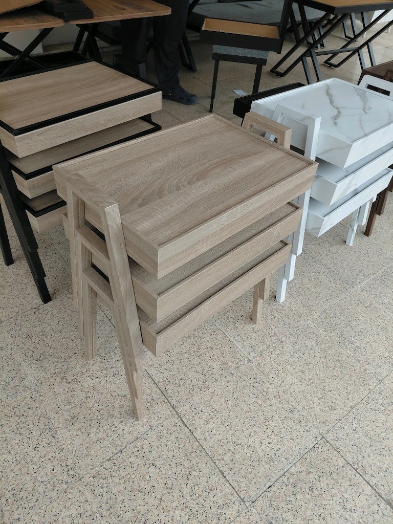 3 lü tepsi mdf zigon sehpa - 2