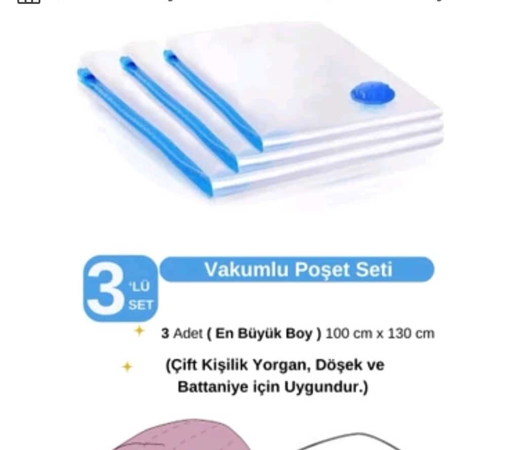 Vakumlu hurç 100x130 3'lü - 3