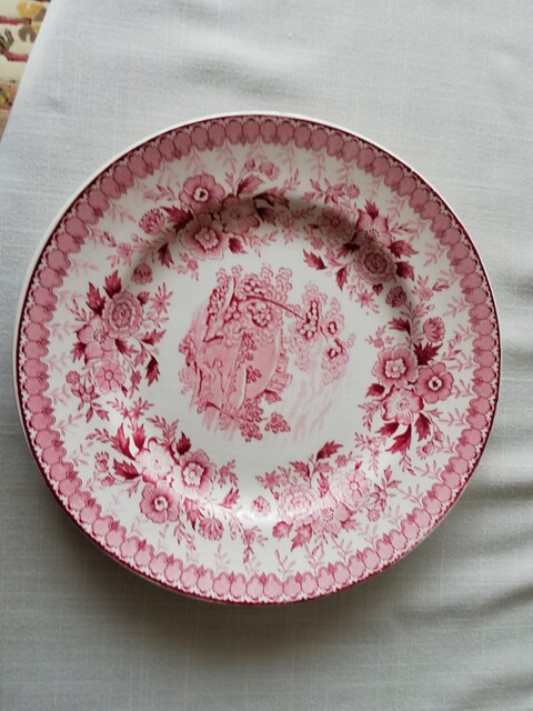 VINTAGE İNGİLİZ PORSELEN PASTA TABAK SETİ 8 ADET