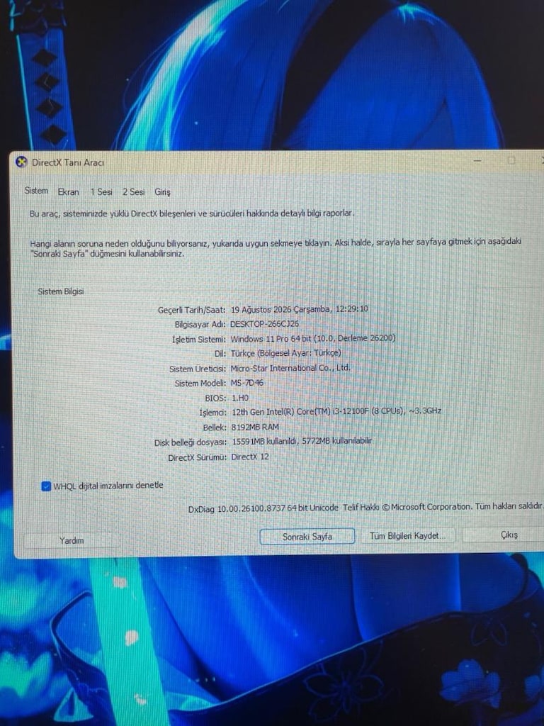Oyuncu Bilgisayarı + 144 Hz Monitör + Gaming Set — RTX 2060 12 GB - 6