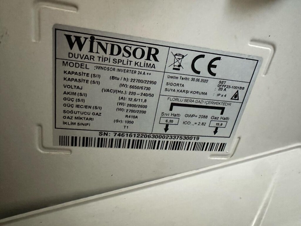 24.000 btu Windsor klima garantisi 2029 yılına kadar - 5