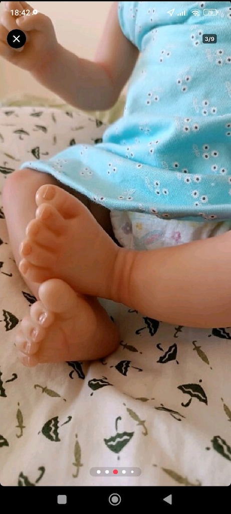 GERÇEKÇİ REBORN BEBEK OYUNCAK BEBEK SİLİKON BEBEK - 4