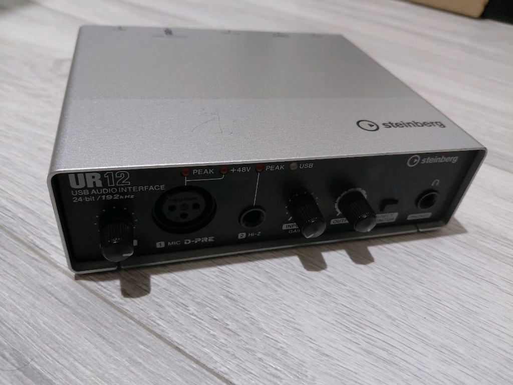 Yamaha steinberg ur12 ses kartı 48+ phantom - 2