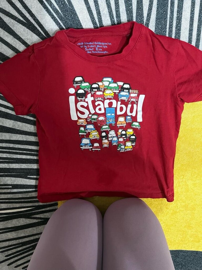 Mavi Marka 3-4 yaş İstanbul temalı kırmızı T Shirt.
