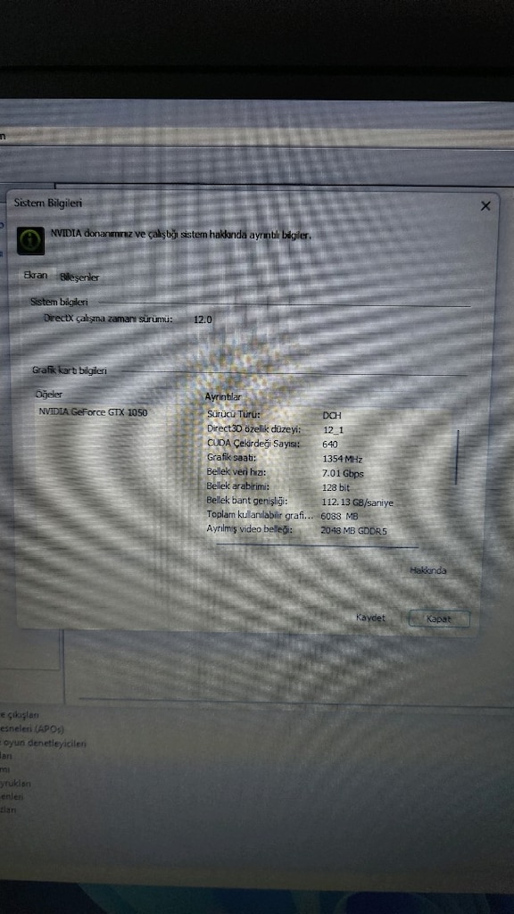 İ7 CPU GTX 1050 VGA 8GB DDR4 256GB SSD - 10