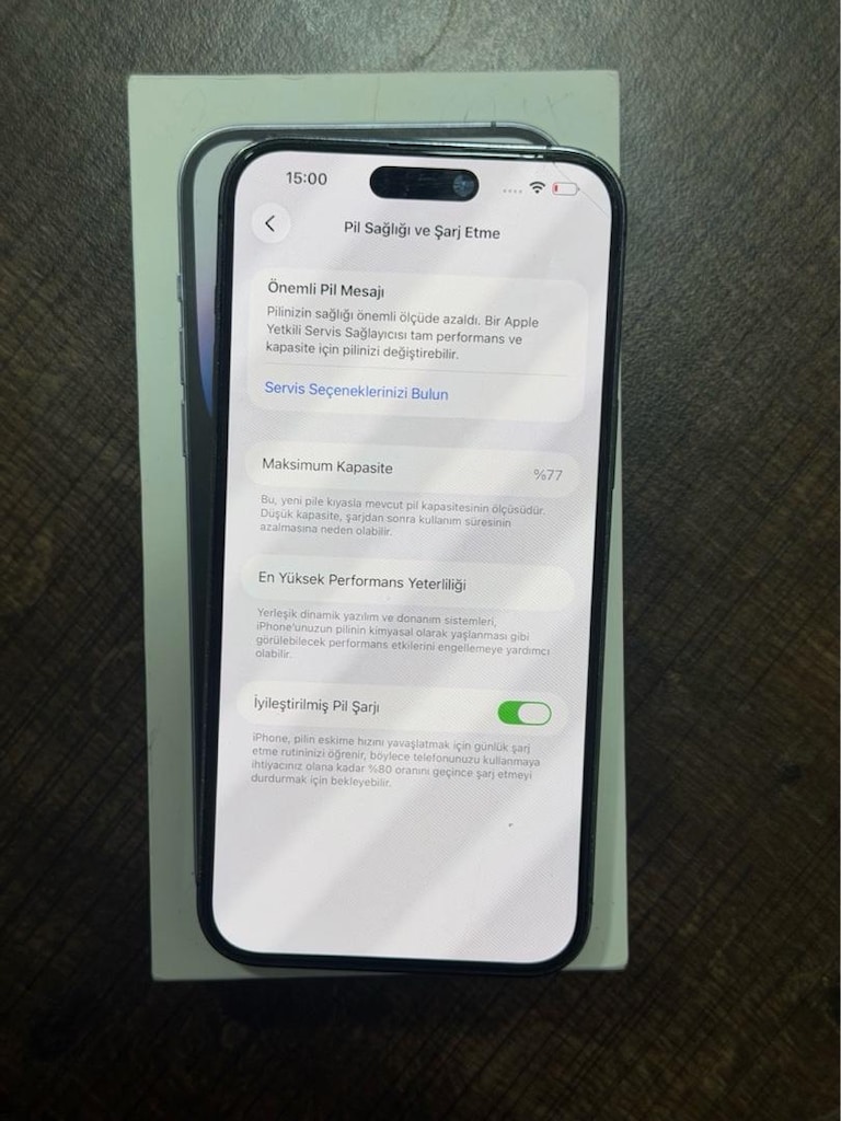 İPHONE 14 PRO MAX 256 GB PİL SAĞLIĞI 77 Yd - 12