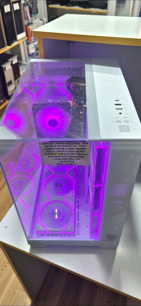DDR5 SET İ5 14.NESİL İŞLEMCİ 16 GB RAM RTX 5060 BİLGİSAYAR KASASI - 4
