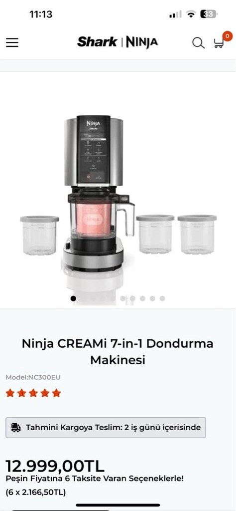 Dondurma Makinası Ninja 7-1 - 2