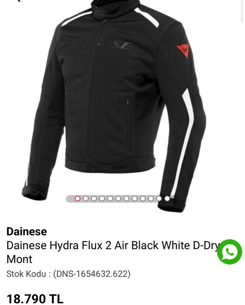 sıfır dainese yazlık mont - 6