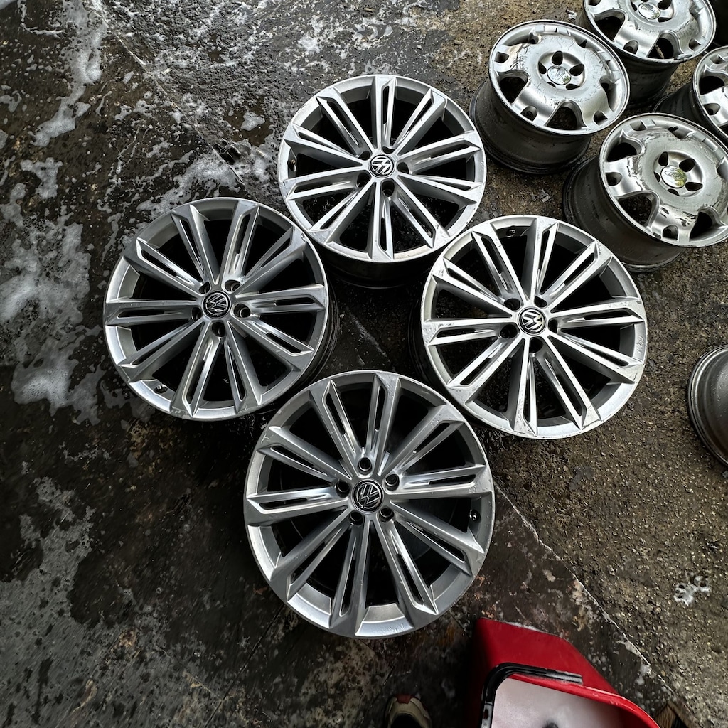 ORİJİNAL 19 inç 5x112 Passat R-Line Jant Takımı 2. El - 4