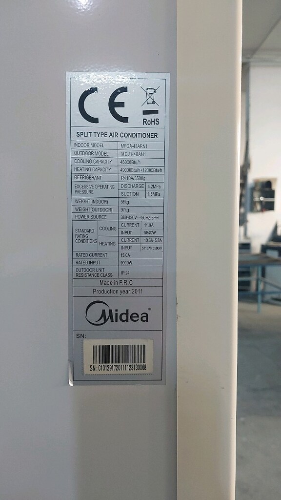 48000 btu Midea salon tipi klima - 3