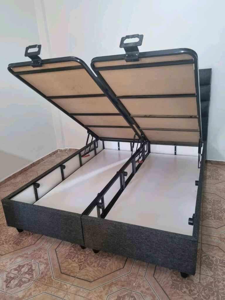 çift kişilik baza başlık yatak çelik kasa iyisi sıfır paketli ürünler - 19