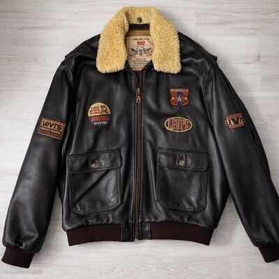 Levi’s bomber deri ceket/ mont