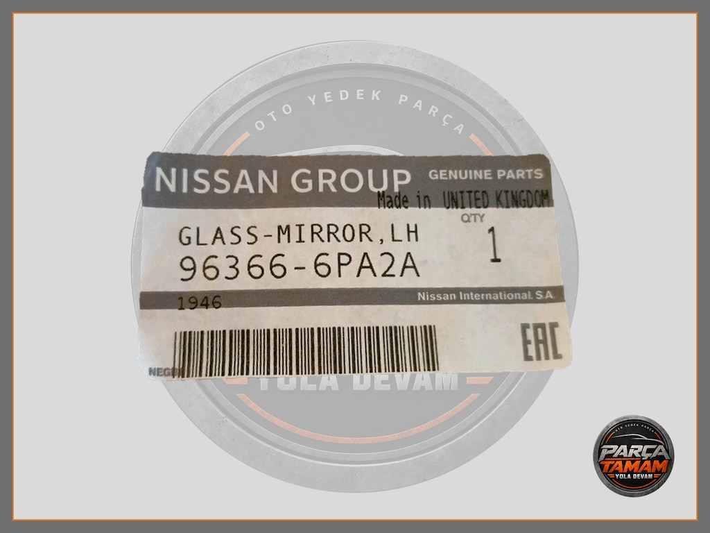 NİSSAN JUKE F16 2019 SONRASI SOL AYNA CAMI SIFIR ORJİNAL 96366-6PA2A - 4