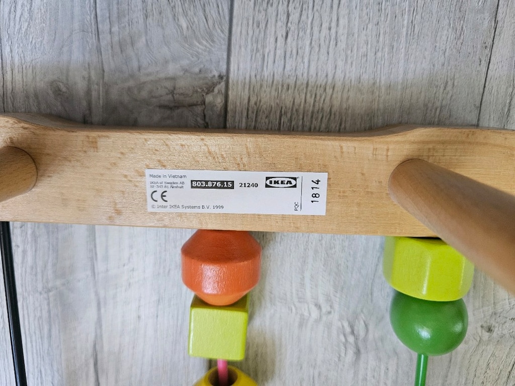 ikea eğitici helezon ahşap boncuk oyuncak - 2