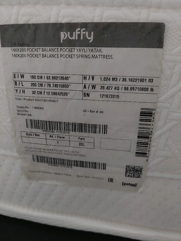 Çok temiz Yataş ( Puffy) yatak - 3