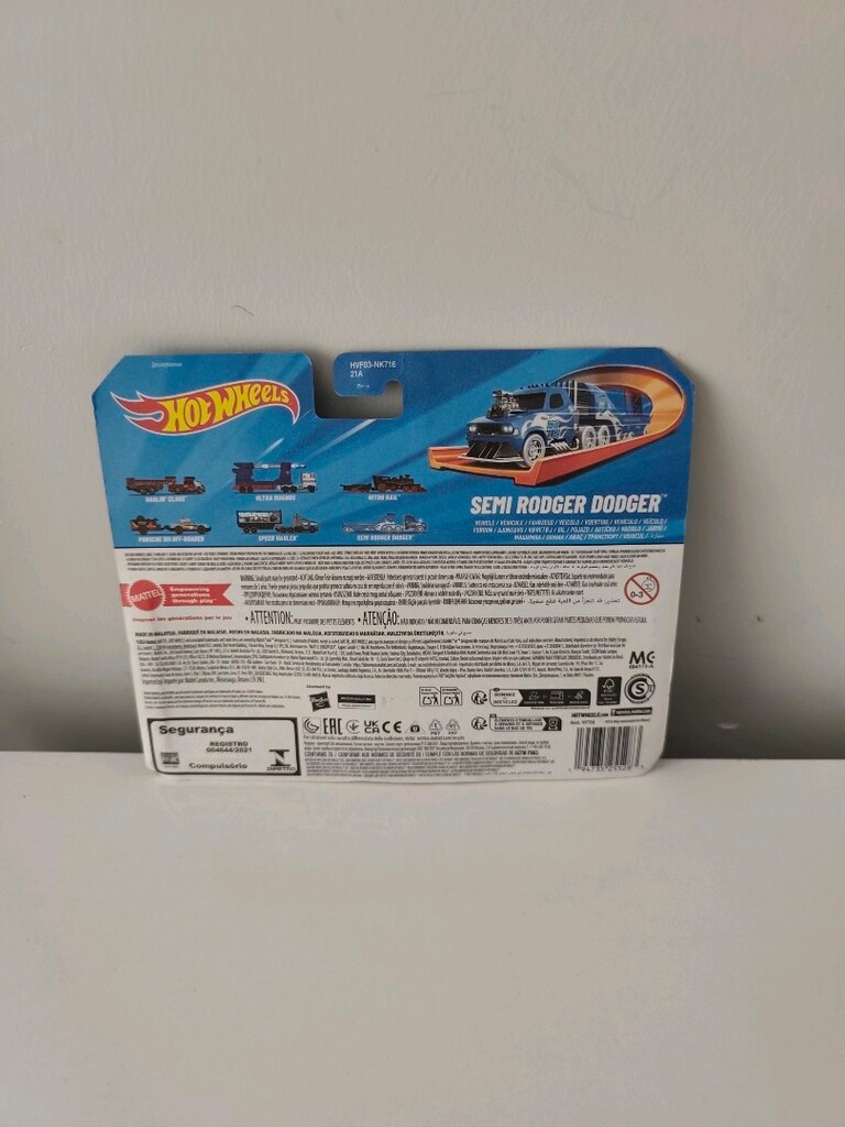 Hot Wheels Kamyon Semi Rodger Dodger Mavi - 5