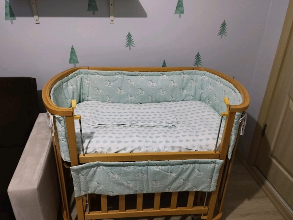 Ahşap Bebek Beşiği - 2