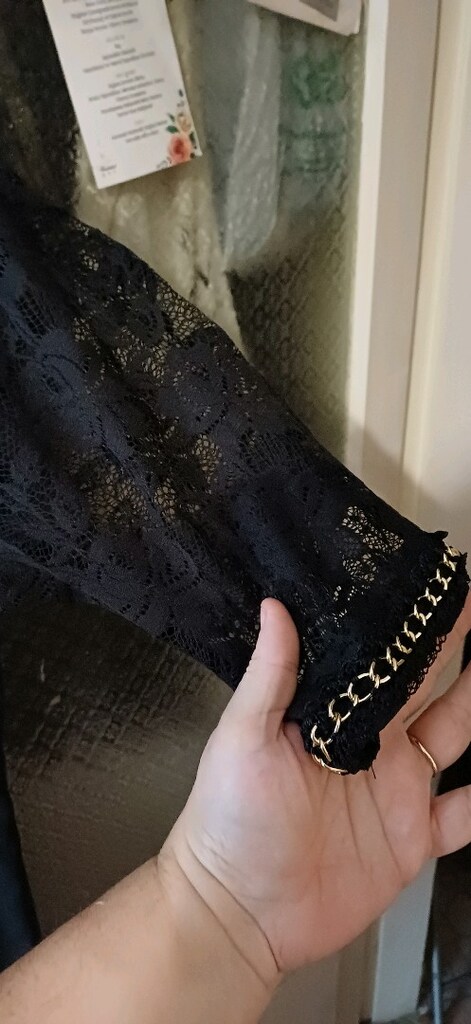 Dantelli şık elbise - 3