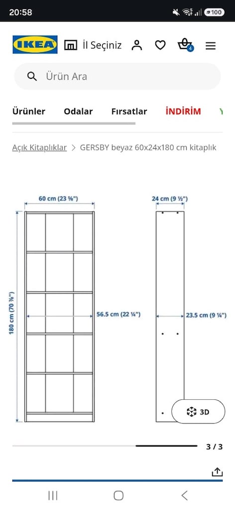 Ikea Gersby Kitaplık - 3
