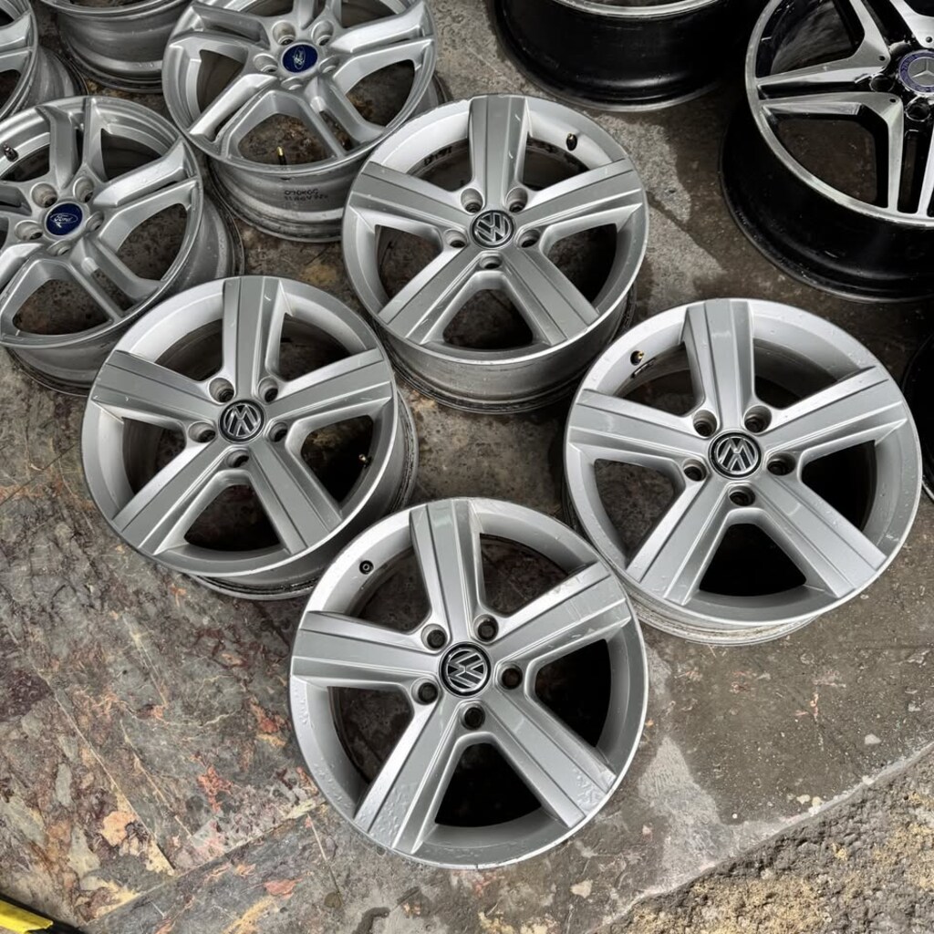 16 inç 5x112 Volkswagen Golf 7 Orijinal Ekipman 2. El Jant Takım - 5