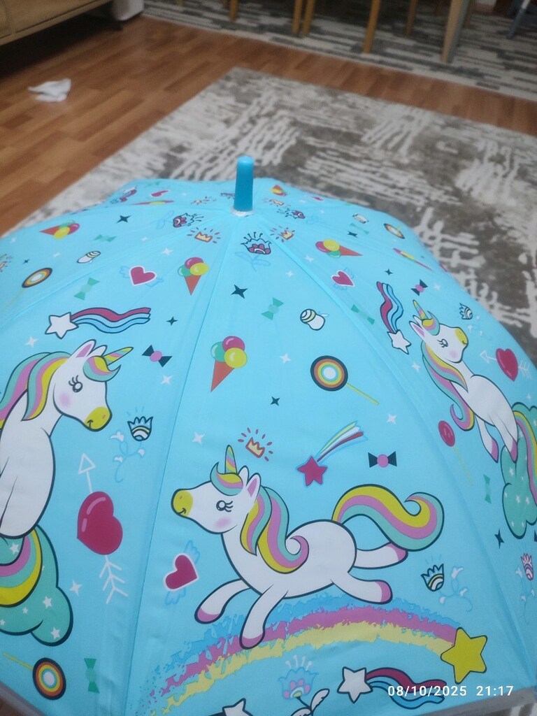 unicorn lu şemsiye mavi - 5