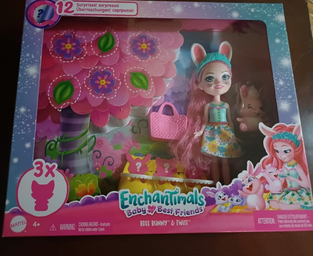Enchantimals baby&best friend bree buny&twist sıfır
