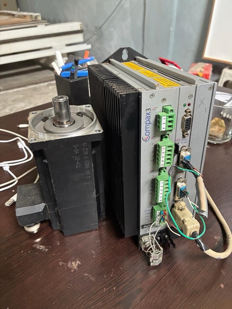 Parker compax3 1kw servo motor sürücü set - 2