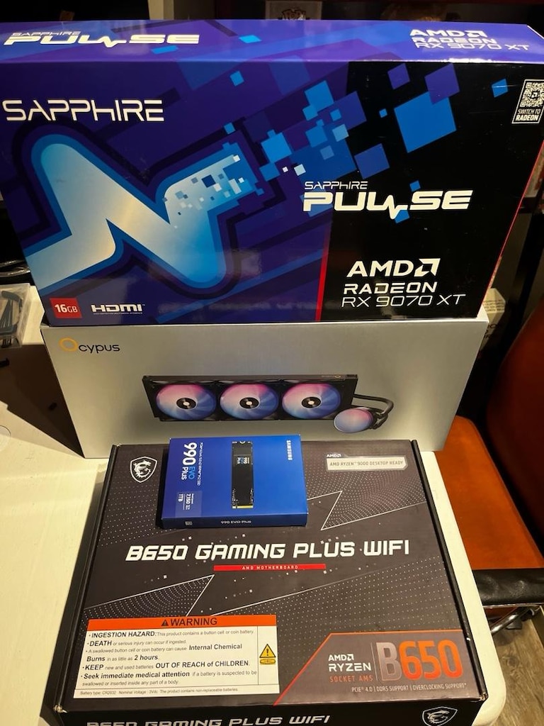 Ryzen 7 7800x3d, RX 9070 XT Hazır Masaüstü Sistem Oyuncu - 4
