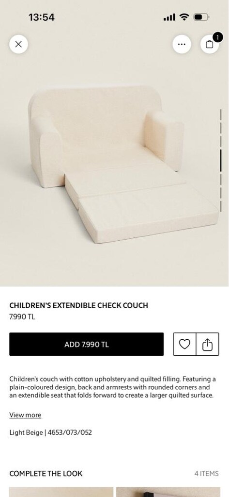 Zara Home yatak olabilen çocuk kanepesi - 5