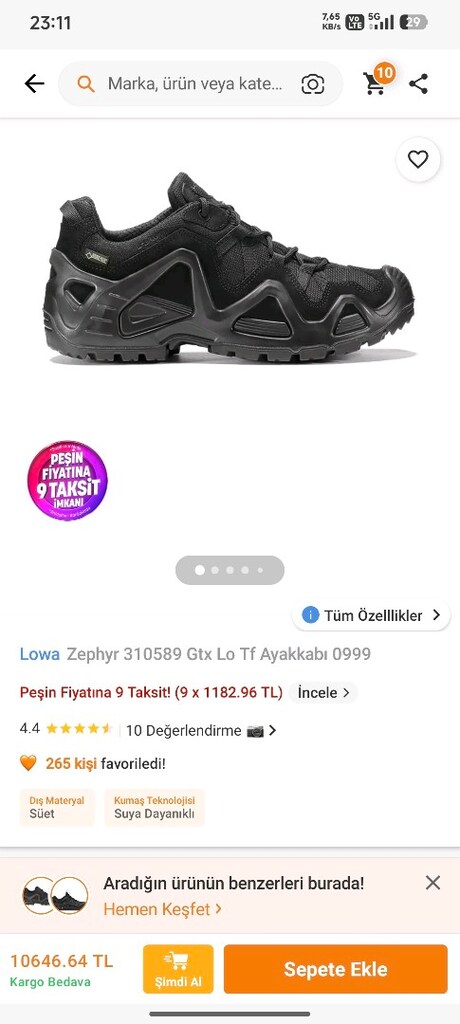 Lowa ZEPHYR GTX LO TF Goretex - 10