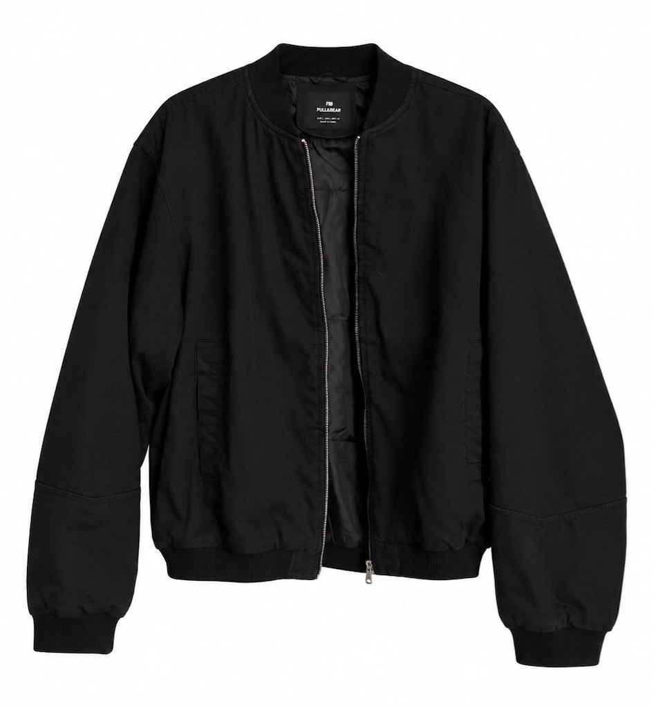 Pull & Bear Siyah Bomber Ceket - 2