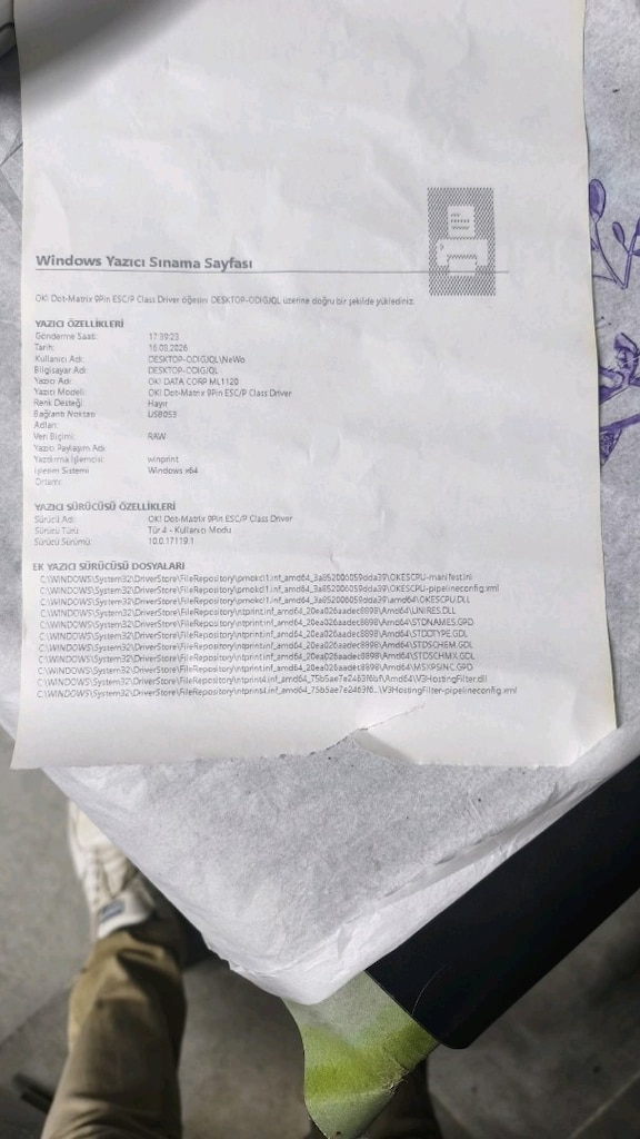 OKI ML1120 Eco Nokta Vuruşlu Yazıcı - 6