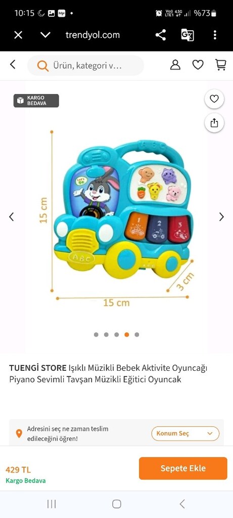Bebek eğitici müzikli piyano. Vantuzlu yapı oyuncakları. - 5