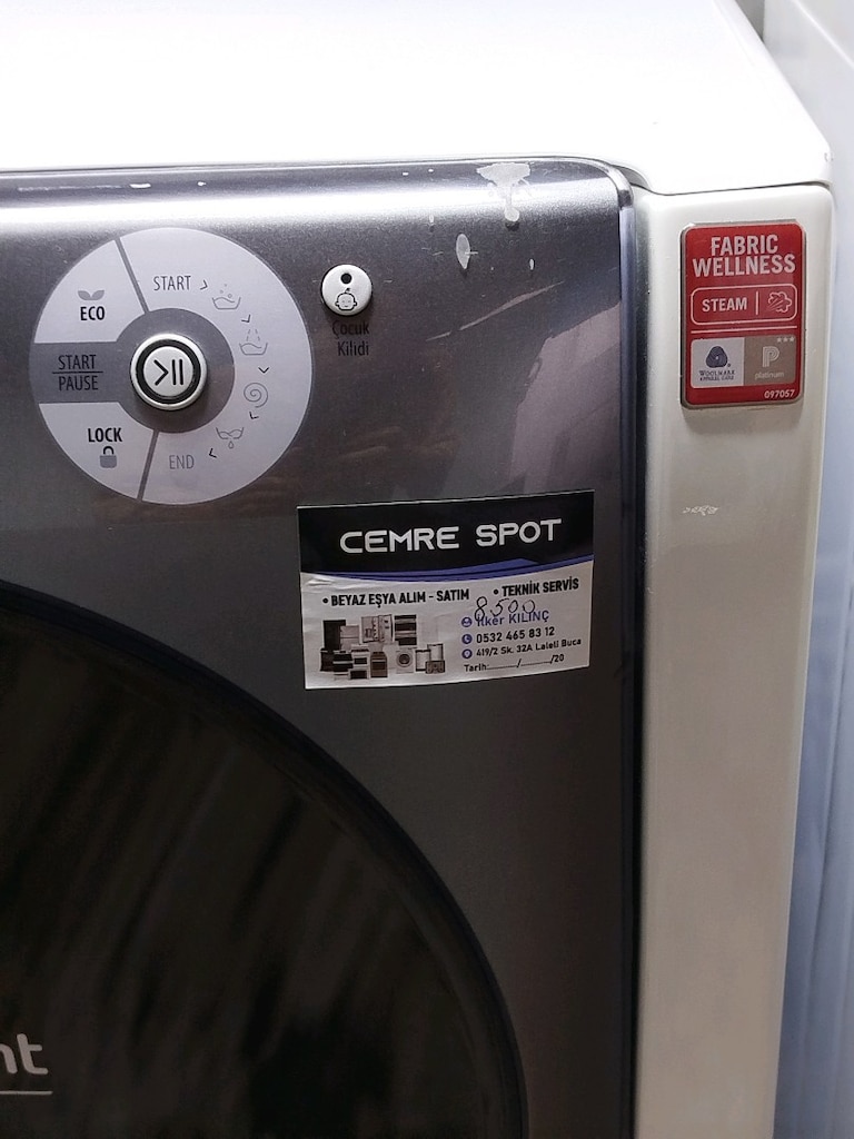 AQUALTİS 9 KG ÇAMAŞIR MAKİNESİ İZMİR İÇİ 3 AY GARANTİMİZ VARDIR - 5