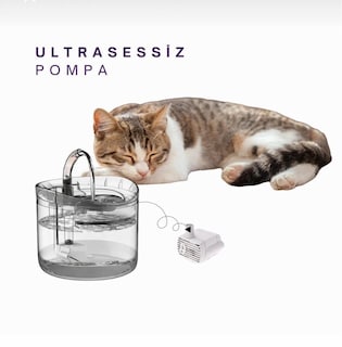 DailyTech Otomatik Pet Kedi Köpek Su Pınarı Şelalesi Sebil - 5