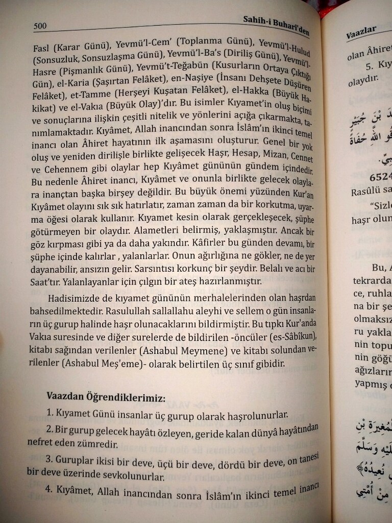 Dini kitap Sahihi Buhariden Vaazlar Hadisi şerif ler kitabı - 16