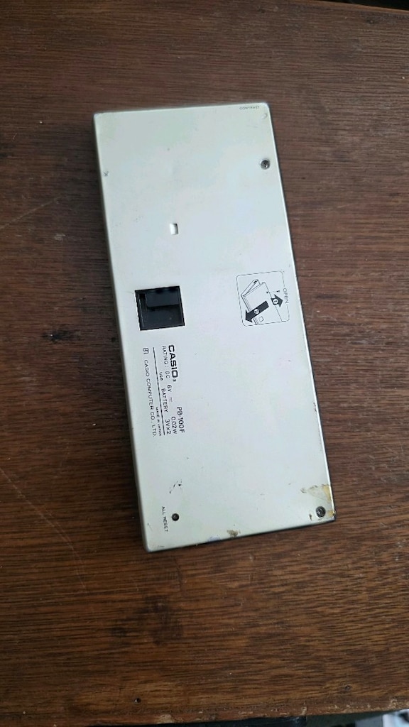 Vintage Casio PB-100F cep bilgisayarı - 8