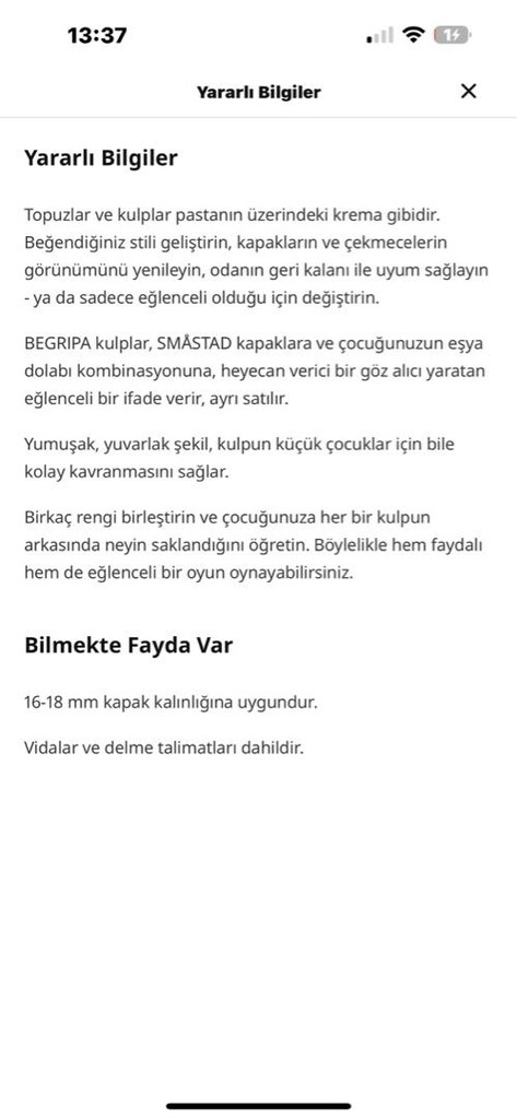 ikea dolap kulp sıfır kutulu - 2
