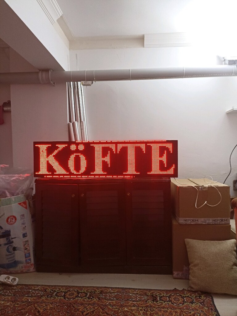 32x128cm led tabela kayan yazı tek yönlü - 4
