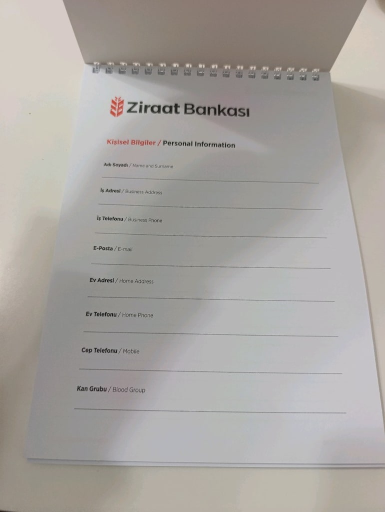 Ziraat Bankası Not Defteri Sıfır Ürün - 2
