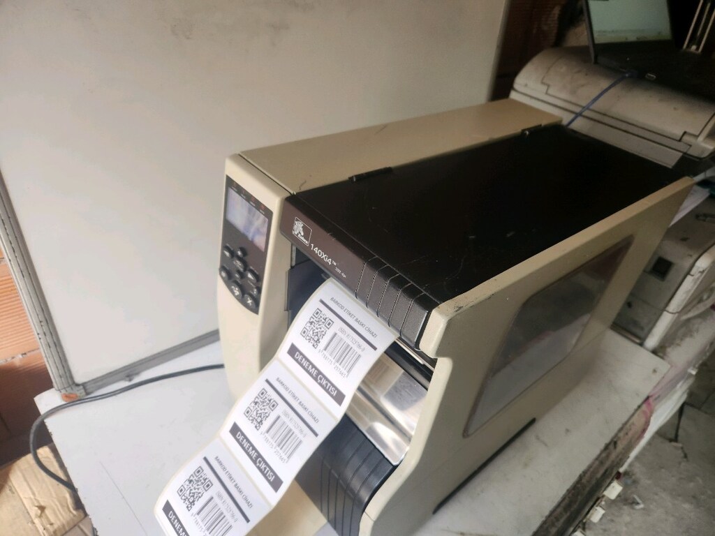 zebra endüstriyel etiket yazıcı MÜKEMMEL DURUMDA - 3