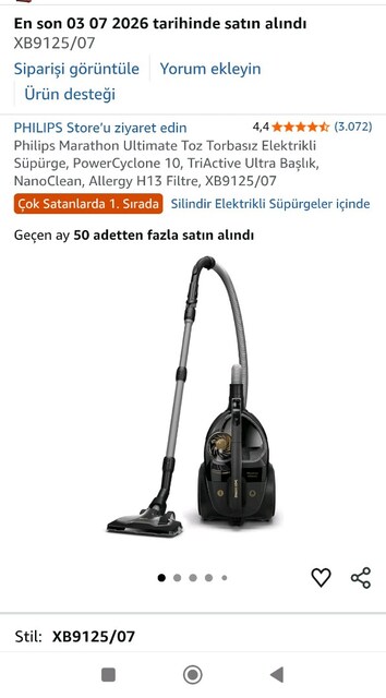 PHİLİPS TOZ TORBASIZ SÜPÜRGE