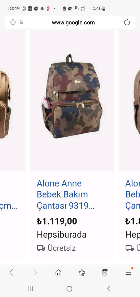 Kamuflaj anne bebek bakım çantası çok gözlü çanta Alone - 5