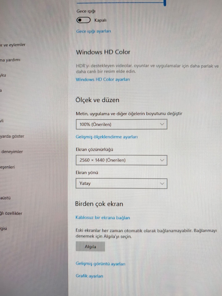 LENOVO AİO - 27 İNÇ 2K EKRAN -İ7 8700T - 8 GB DDR4 - 256 SSD - 17