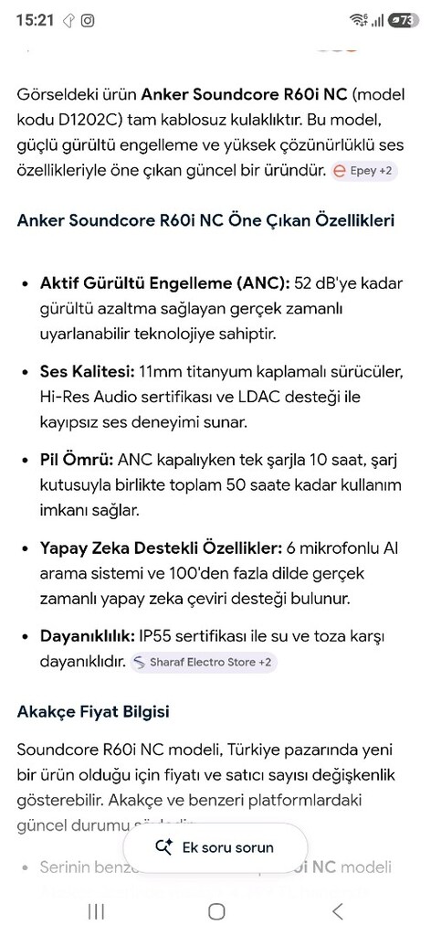 Anker R60i NC Bluetooth Kulaklık - 5